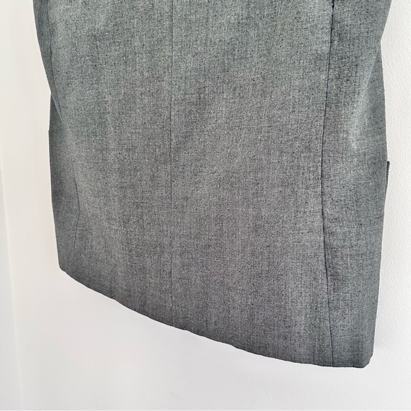 VINTAGE Grey Sleeveless Double Breasted Blazer Size 12 - Picture 13 of 14